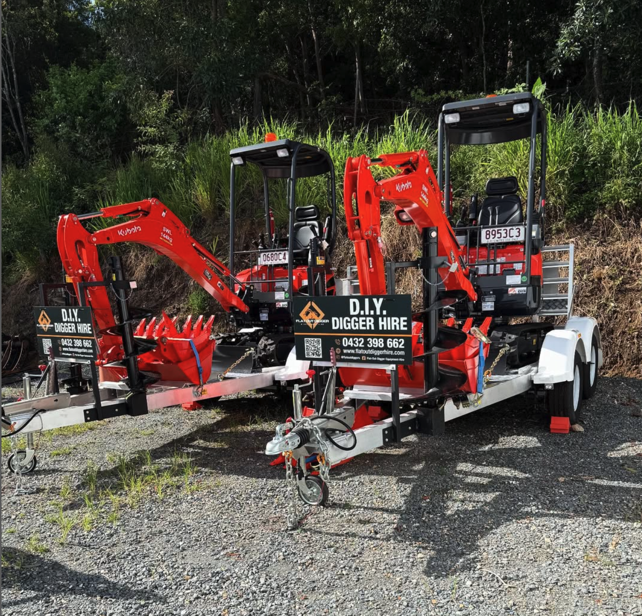 Excavator 5 Day Hire Weekday Fri - Mon